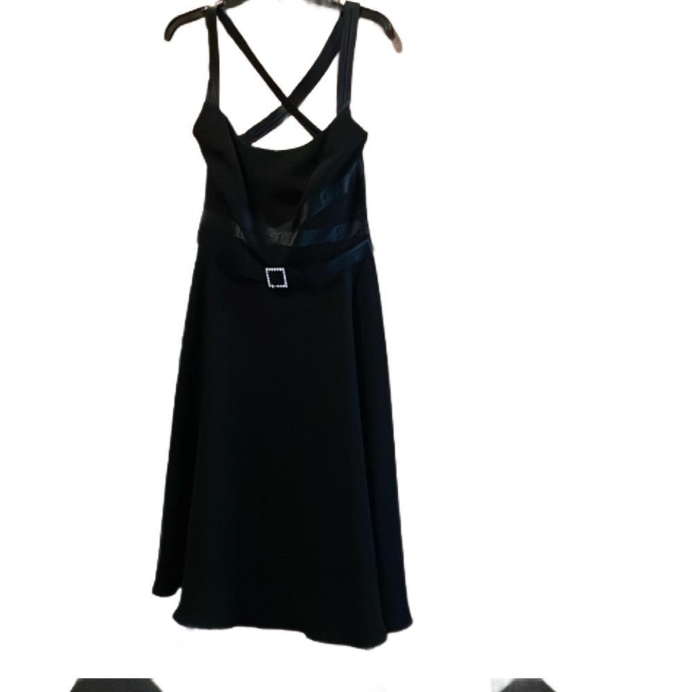 Maggy London black midi dress size 6